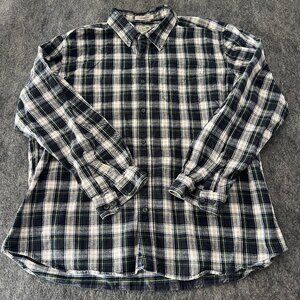 Vintage LL Bean flannel long sleeve button down shirt Mens XXL regular